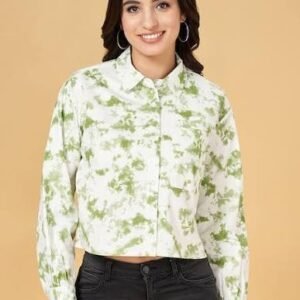 Women Green Tshirt Round Neck